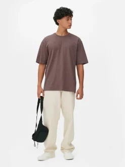 Hauts Et T-Shirts|Primark T-shirt Coupe Décontractée Prune