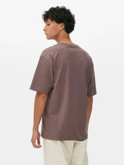 Hauts Et T-Shirts|Primark T-shirt Coupe Décontractée Prune