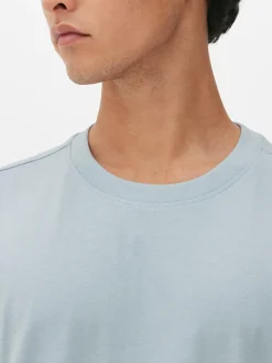 Hauts Et T-Shirts|Primark T-shirt Coupe Décontractée Bleu clair