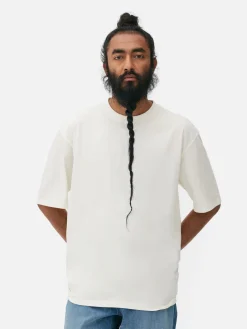 Hauts Et T-Shirts|Primark T-shirt Coupe Décontractée Écru