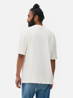 Hauts Et T-Shirts|Primark T-shirt Coupe Décontractée Écru