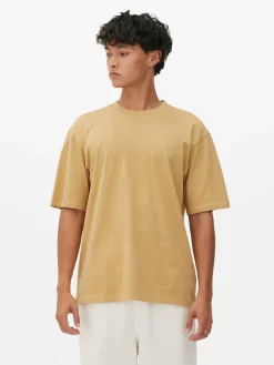 Hauts Et T-Shirts|Primark T-shirt Coupe Décontractée Jaune moutarde