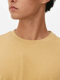 Hauts Et T-Shirts|Primark T-shirt Coupe Décontractée Jaune moutarde