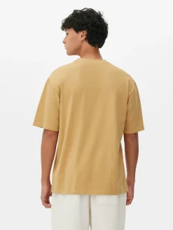 Hauts Et T-Shirts|Primark T-shirt Coupe Décontractée Jaune moutarde