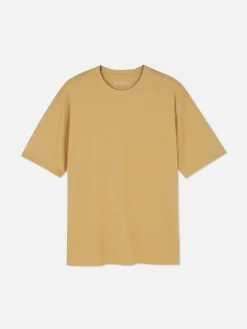 Hauts Et T-Shirts|Primark T-shirt Coupe Décontractée Jaune moutarde