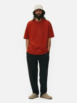 Hauts Et T-Shirts|Primark T-shirt Coupe Décontractée Rouge