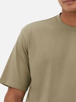 Hauts Et T-Shirts|Primark T-shirt Coupe Décontractée Kaki