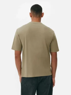 Hauts Et T-Shirts|Primark T-shirt Coupe Décontractée Kaki