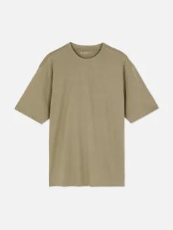 Hauts Et T-Shirts|Primark T-shirt Coupe Décontractée Kaki