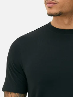 Hauts Et T-Shirts|Primark T-shirt Coupe Slim Noir