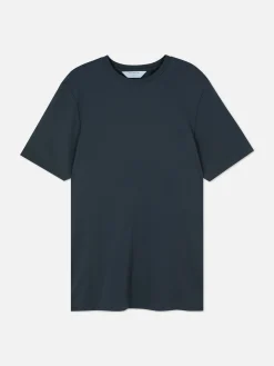 Hauts Et T-Shirts|Primark T-shirt Coupe Slim Kem Bleu marine