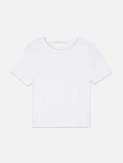 Hauts Et T-Shirts|Primark T-shirt Court Blanc