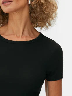 Hauts Et T-Shirts|Primark T-shirt Court Noir