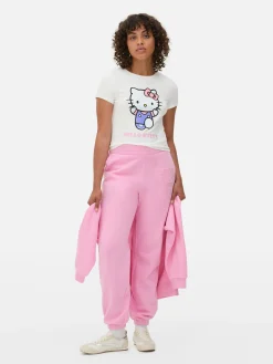 Hauts Et T-Shirts|Primark T-shirt Court Graphique Hello Kitty Ivoire