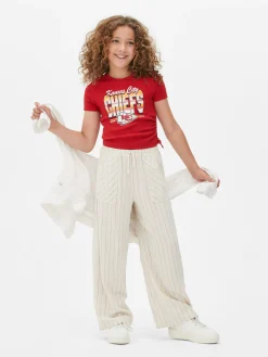Hauts Et T-Shirts|Primark T-shirt Côtelé NFL Kansas City Chiefs Rouge