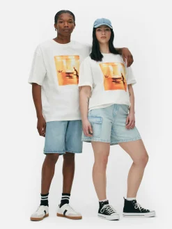 T-Shirts Et Sweat-Shirts À Motifs|Hauts Et T-Shirts|Primark T-shirt De Groupe Blur Écru