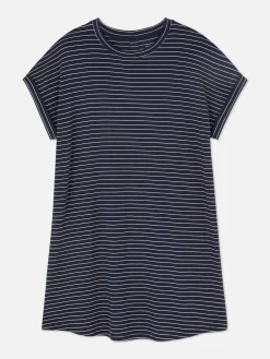 Hauts De Pyjama|Primark T-shirt De Nuit à Rayures Bleu marine
