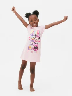 Pyjamas Et Vêtements De Nuit|Primark T-shirt De Nuit à Volants Disney Minnie Mouse Et Daisy Duck Rose