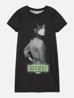 Beetlejuice|Tout Halloween|Primark T-shirt De Nuit Beetlejuice Astrid Deetz Noir