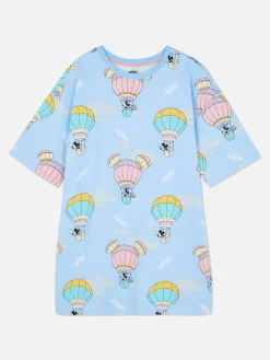 Chemises De Nuit Et Nuisettes|Primark T-shirt De Nuit Disney Mickey Mouse Et Ses Amis Bleu clair
