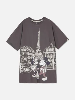 Chemises De Nuit Et Nuisettes|Primark T-shirt De Nuit Disney Mickey Mouse Et Minnie Mouse Anthracite