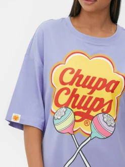 Chemises De Nuit Et Nuisettes|Primark T-shirt De Nuit Graphique Chupa Chups Lilas
