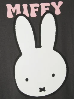 Chemises De Nuit Et Nuisettes|Primark T-shirt De Nuit Long Miffy Anthracite