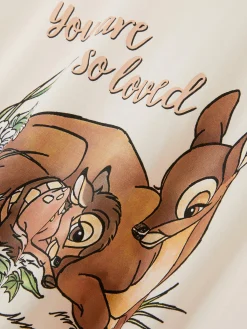 Chemises De Nuit Et Nuisettes|Primark T-shirt De Nuit Maternité Disney Bambi Ivoire