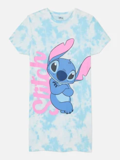 Pyjamas Et Vêtements De Nuit|Primark T-shirt De Nuit Tie Dye Disney Lilo & Stitch Bleu