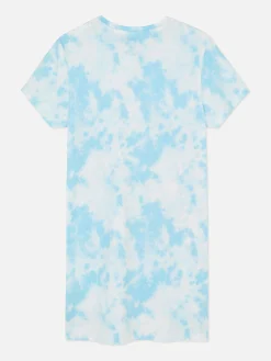 Pyjamas Et Vêtements De Nuit|Primark T-shirt De Nuit Tie Dye Disney Lilo & Stitch Bleu