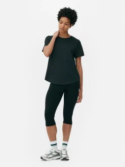 Vêtements De Sport|Primark T-shirt De Sport à Col Ras-du-cou Noir