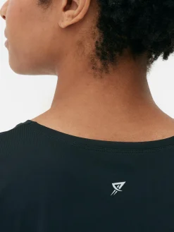 Vêtements De Sport|Primark T-shirt De Sport à Col Ras-du-cou Noir
