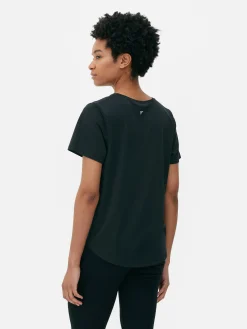 Vêtements De Sport|Primark T-shirt De Sport à Col Ras-du-cou Noir