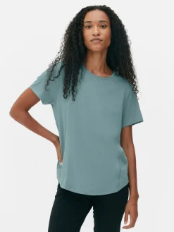 Vêtements De Sport|Primark T-shirt De Sport à Col Ras-du-cou Vert foncé