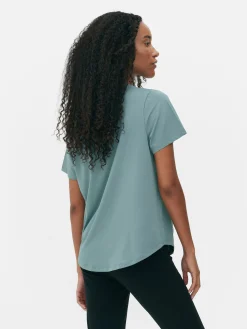 Vêtements De Sport|Primark T-shirt De Sport à Col Ras-du-cou Vert foncé