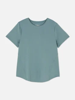 Vêtements De Sport|Primark T-shirt De Sport à Col Ras-du-cou Vert foncé