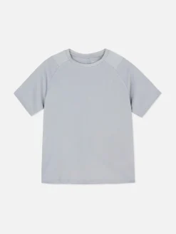 Hauts Et T-Shirts|Primark T-shirt De Sport à Col Rond Grège