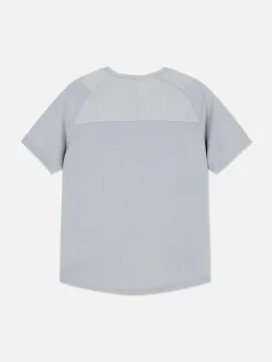 Hauts Et T-Shirts|Primark T-shirt De Sport à Col Rond Grège