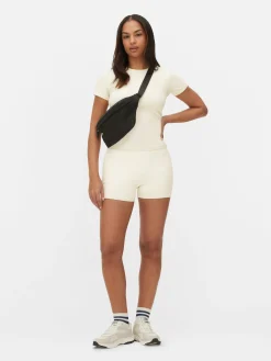 Vêtements De Sport|Primark T-shirt De Sport En Tissu Ultra-doux Écru