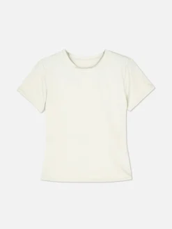 Vêtements De Sport|Primark T-shirt De Sport En Tissu Ultra-doux Écru