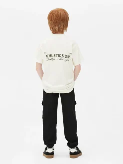 Hauts Et T-Shirts|Primark T-shirt De Sport Graphique à Manches Courtes Blanc