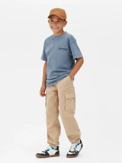 Hauts Et T-Shirts|Primark T-shirt De Sport Graphique à Manches Courtes Bleu