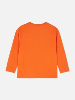 Déguisements Halloween Pour Enfants|Tout Halloween|Primark T-shirt D’Halloween à Manches Longues Et Imprimé Dinosaure Orange