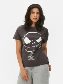 The Nightmare Before Christmas|Hauts Et T-Shirts|Primark T-shirt Disney L’Étrange Noël De Monsieur Jack De Tim Burton Anthracite