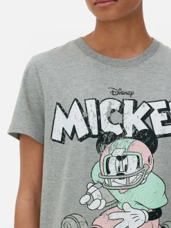 Hauts Et T-Shirts|Primark T-shirt Disney Mickey Mouse Sports Club Gris chiné