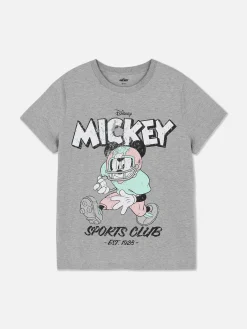 Hauts Et T-Shirts|Primark T-shirt Disney Mickey Mouse Sports Club Gris chiné