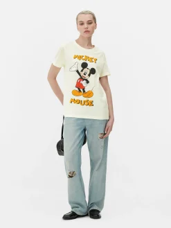 Hauts Et T-Shirts|Primark T-shirt Disney Mickey Mouse Beige