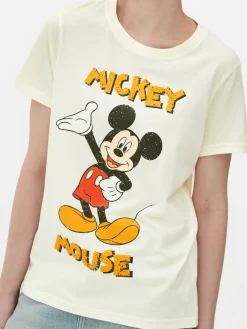 Hauts Et T-Shirts|Primark T-shirt Disney Mickey Mouse Beige