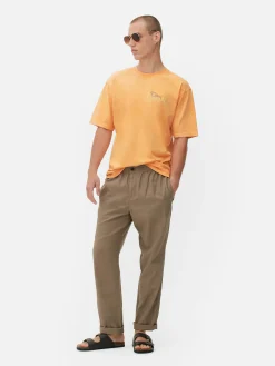 Hauts Et T-Shirts|Primark T-shirt Délavé Citrus Limonada Orange