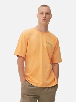 Hauts Et T-Shirts|Primark T-shirt Délavé Citrus Limonada Orange